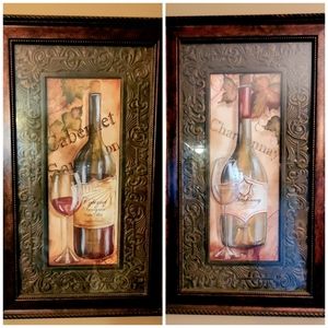 Framed Wine Art